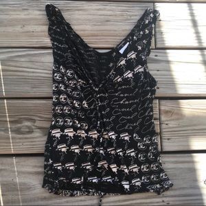 Chanel script tank top